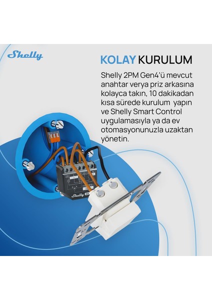 2PM Gen4 Enerji Ölçümlü 2 Kanallı Akıllı Röle indirimleri