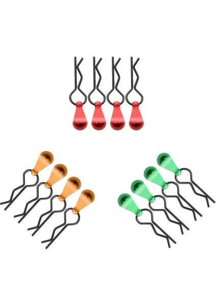 4pcs Metal Gövde Klipsli Tutucu Kabuk 1/5 1/6 1/7 1/8 Rc Için Sabit Toka Kilitleri Parça Aksesuarları, 4 (Yurt Dışından) fiyatları