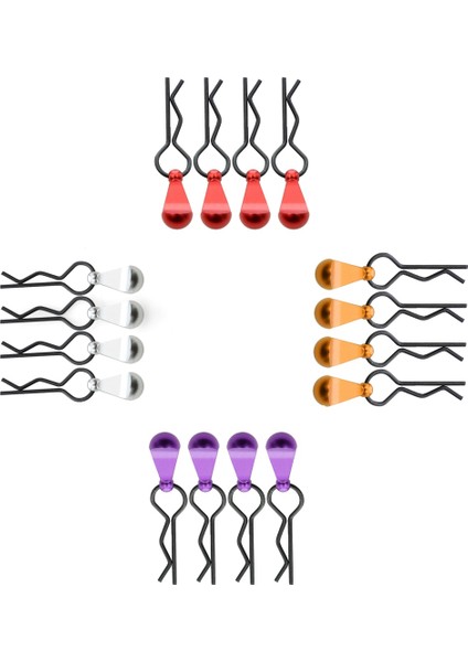4pcs Metal Gövde Klipsli Tutucu Kabuk 1/5 1/6 1/7 1/8 Rc Için Sabit Toka Kilitleri Parça Aksesuarları, 4 (Yurt Dışından) fırsatları