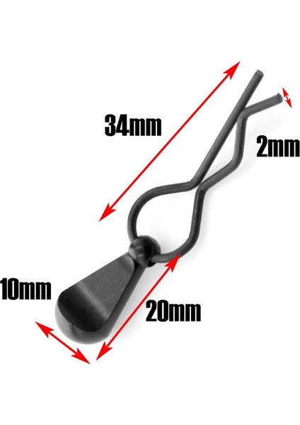 4pcs Metal Gövde Klipsli Tutucu Kabuk 1/5 1/6 1/7 1/8 Rc Için Sabit Toka Kilitleri Parça Aksesuarları, 4 (Yurt Dışından) indirimleri