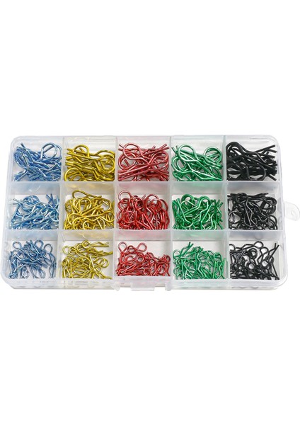 260PCS Rc Araba Gövde Kabuğu R Klips 1/8 1/10 1/12 1/14 1/16 1/18 Vücut Kabuğu Pimi Metal Gövde Kabuğu Klips (Yurt Dışından)