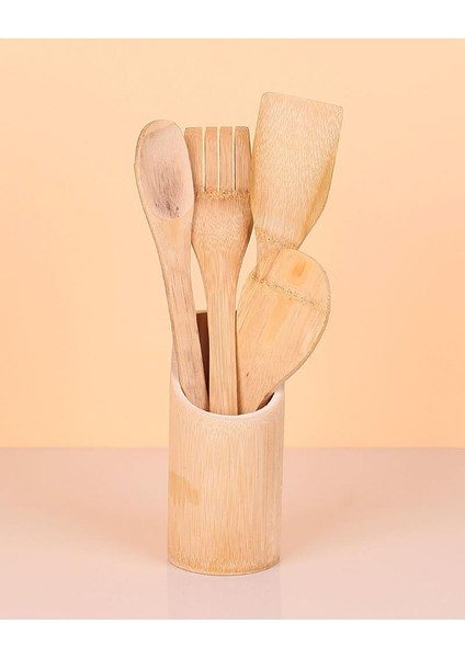 Beş Parça Bambu Kaşık Seti modelleri