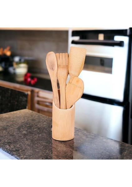 Beş Parça Bambu Kaşık Seti fırsatları