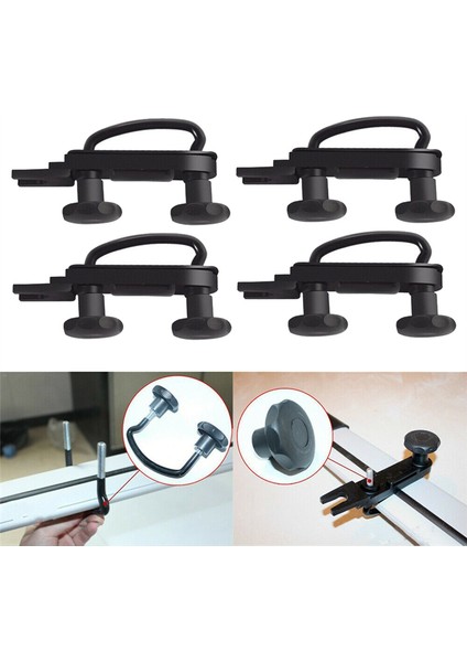 U Klipsli Araba Montaj Montaj Montaj Aksesuar Bagaj Rafı Van Çatı Kelepçe Metal Çatı Düz (Yurt Dışından) modelleri