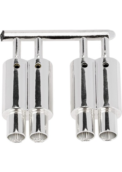 Çift-Outlet Egzoz Borusu Tail Pippe 1/10 Rc Araba Off Road Buggy Traxxas Tamiya Hsp Hpı Kyosho Dekorasyon Parçaları (Yurt Dışından)