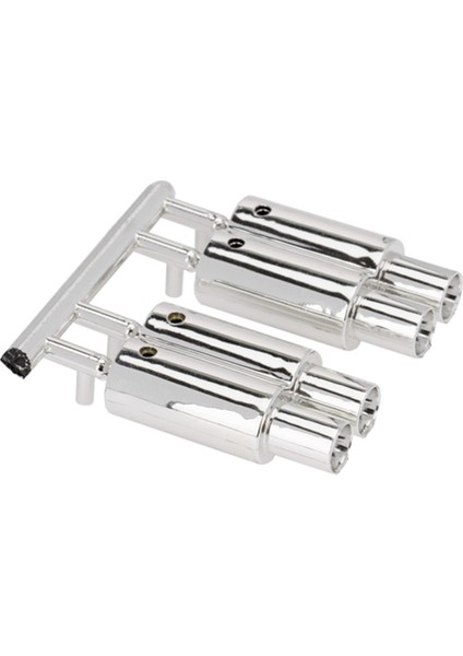 Çift-Outlet Egzoz Borusu Tail Pippe 1/10 Rc Araba Off Road Buggy Traxxas Tamiya Hsp Hpı Kyosho Dekorasyon Parçaları (Yurt Dışından) fiyatları
