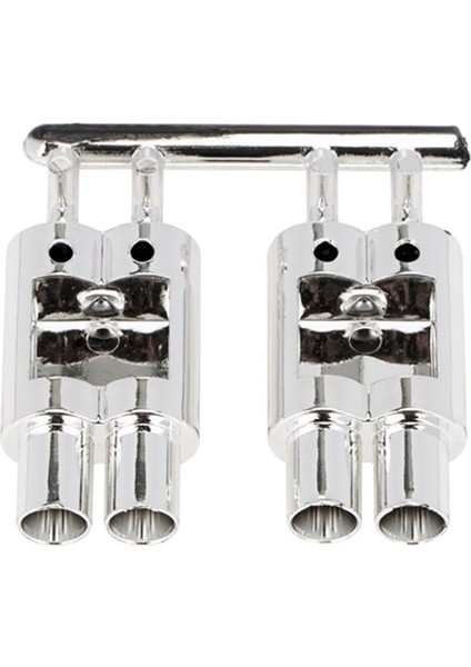 Çift-Outlet Egzoz Borusu Tail Pippe 1/10 Rc Araba Off Road Buggy Traxxas Tamiya Hsp Hpı Kyosho Dekorasyon Parçaları (Yurt Dışından) modelleri