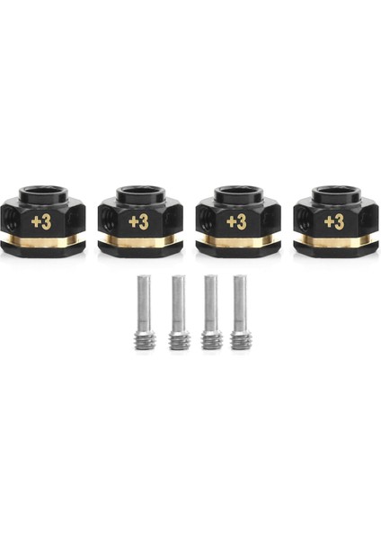 4pcs Pirinç Karşı Ağırlık 12MM Tekerlekli Hex Hubs Traxxas Trx4 Trx6 1/10 Rc Araç Parçaları Için Genişletilmiş Adaptör 3mm (Yurt Dışından)
