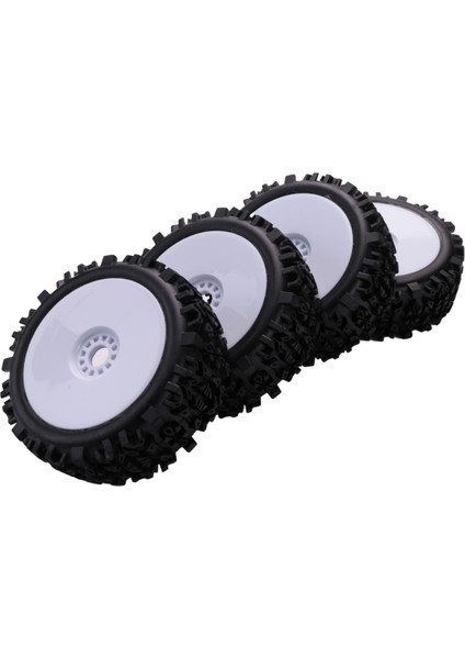 4 x 17MM Hub Tekerlek Jant ve 1/8 Off-Road Için Derin Diş Lastiği Rc Araba Buggy Redcat Takımı Losi Vrx Hpı Kyosho Hsp Hobao Carson (Yurt Dışından)