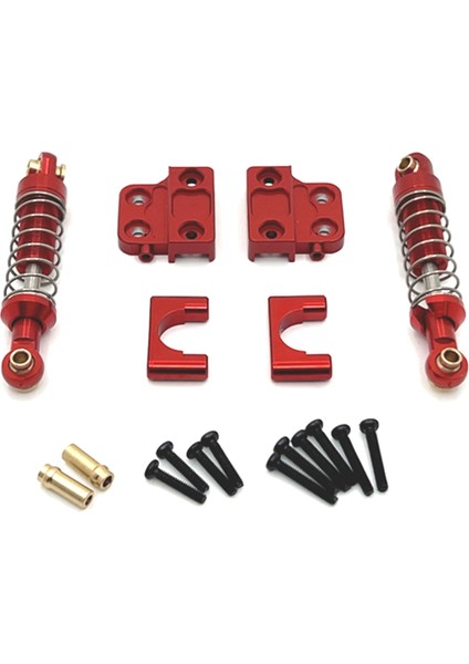 Alüminyum Arka Aksını Yay Sabitleme Dıy Rc Otomobil Kamyonu Rc Mn 1/12 MN82 LC79 MN78 Kırmızı (Yurt Dışından)