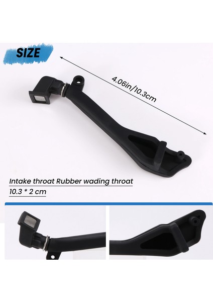 1/10 Rc Paletli Araba Traxxas Trx-4 Defender Trx4 T4 Aksesuarları Için Siyah Kauçuk Şnorkel (Yurt Dışından) fırsatları