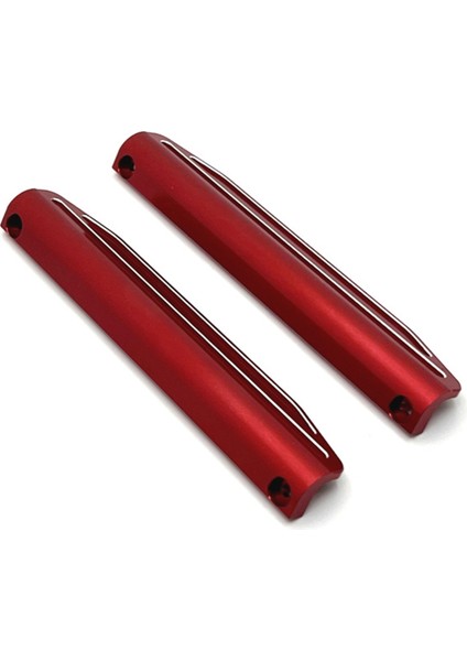 Rc Araba Yükseltme Mjx Için Sol ve Sağ Koruma Seti 1/10 10208 Canavar Rc Araba Yükseltme Parçaları Kırmızı (Yurt Dışından)