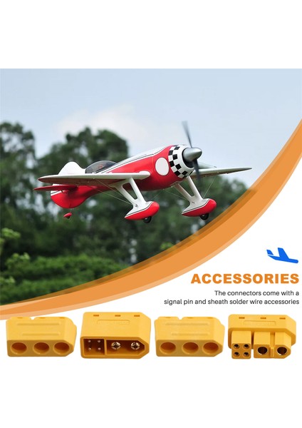 5paır XT60 (2+4) Rc Model Uçağı Için Sinyal Pimi ve Kılıf Lehim Tel Aksesuarları ile Erkek Dişi Fiş Konnektörü (Yurt Dışından) indirimleri