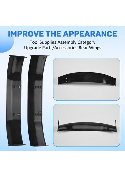 1/10 Rc Yarış Drift Araba Arka Kanatlar Drift Road Vücut Spoiler Kanat Evrensel Parçalar Aksesuarları (Yurt Dışından) indirimleri