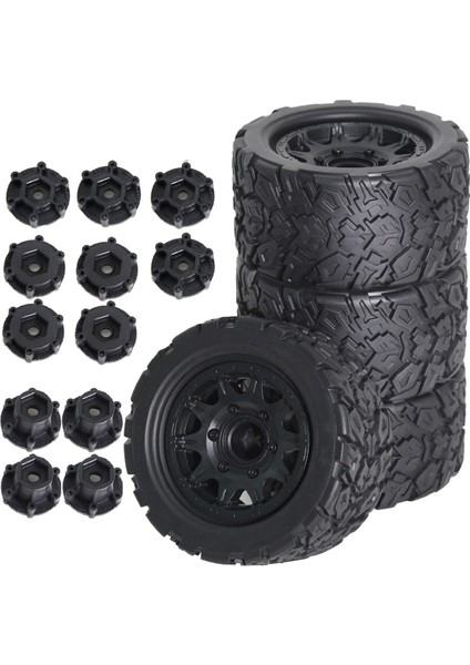 4pcs 110MM 1/10 Canavar-Stunt Kamyon Lastiği Traxxas/maxx Arrma Granit/kraton/outcast/outcast/tamiya A Için 12MM ve 14MM Hex A (Yurt Dışından)