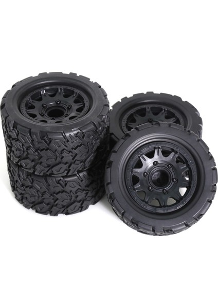 4pcs 110MM 1/10 Canavar-Stunt Kamyon Lastiği Traxxas/maxx Arrma Granit/kraton/outcast/outcast/tamiya A Için 12MM ve 14MM Hex A (Yurt Dışından) modelleri