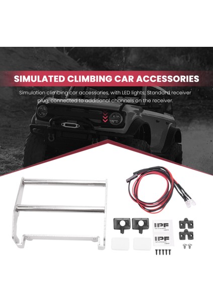 1/10 Rc Traxxas Traxxas Trx4 K5 Blazer, Gümüş Için LED Işığı ile Metal Ön Tampon (Yurt Dışından) fırsatları