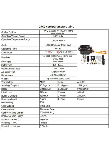 25KG Servo Motor Su Geçirmez Dijital Servo Yüksek Tork Metal Dişli Servo Rc Otomobil Robotu Mekanik Kollar, 270 Derece (Yurt Dışından) indirimleri