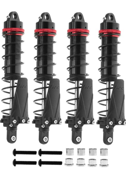 4pcs Metal 120MM Şok Emici Yağ Damper 1/10 Rc Paletli Araba Eksenel SCX10 AXI03007 RBX10 D90 Trx4, Siyah (Yurt Dışından) fiyatları