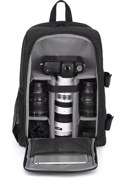 Su Geçirmez Aşınmaya Dayanıklı Slr Dijital Kamera Çantası Omuzlar Açık Fotoğrafçılık Çantası (Yurt Dışından)