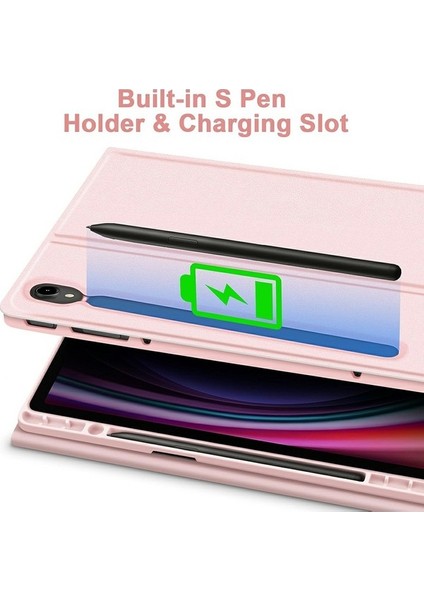 Samsung Galaxy Tab S9 Fe SM-X510 / X516 / X518 Bluetooth Klavye Tablet Kılıf Pu Flip Cover (Yurt Dışından) fırsatları