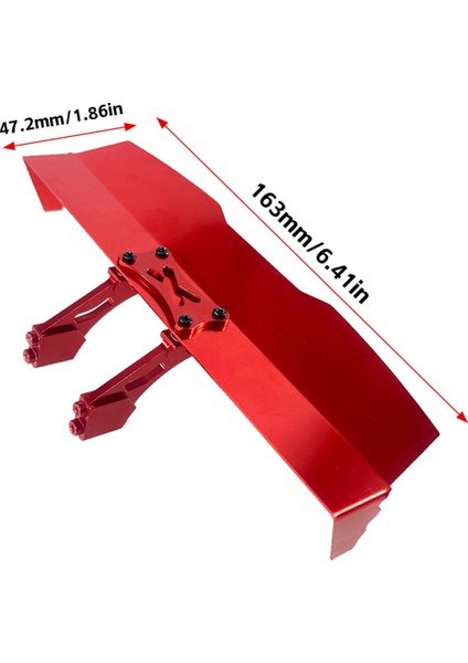 Metal Kuyruk Kanadı Aksesories Yükseltmeleri Mjx Hyper Go 1/16 16207 H16PL 1/16 Rc Araba Yükseltme Parçaları (Yurt Dışından) modelleri