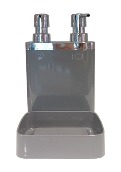 Viva Gri Renkli Sıvı Sabunluk Süngerlikli Kolay Kullanım ve Yer Tasarrufu Sağlar