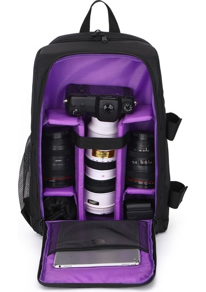 Su Geçirmez Aşınmaya Dayanıklı Slr Dijital Kamera Çantası Omuzlar Açık Fotoğrafçılık Çantası (Yurt Dışından)