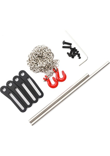 Rc Araba Yükseltme Ayarlanabilir Ön ve Arka Tampon Kiti 1/10 SCX10 Trx4 Lcg Rc Araba Yükseltme Parçaları Siyah (Yurt Dışından) modelleri