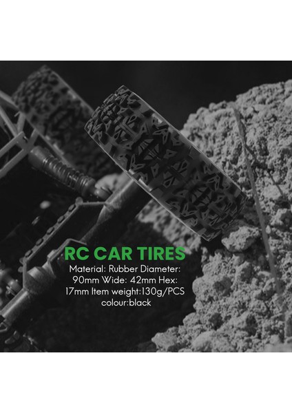 17MM Hub Tekerlek Jant ve Lastikler 1/8 Off-Road Rc Araba Buggy Redcat Takımı Losi Vrx Hpı Kyosho Hsp Carson Hobao, 4pcs (Yurt Dışından) modelleri