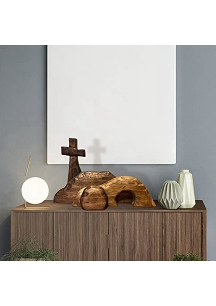 Boş Mezar Paskalya Sahnesi ve Ahşap Paskalya Mezarı Sahne Dekorasyonu, Ahşap Paskalya Yeniden Doğuş Dekoru (Yurt Dışından) fırsatları