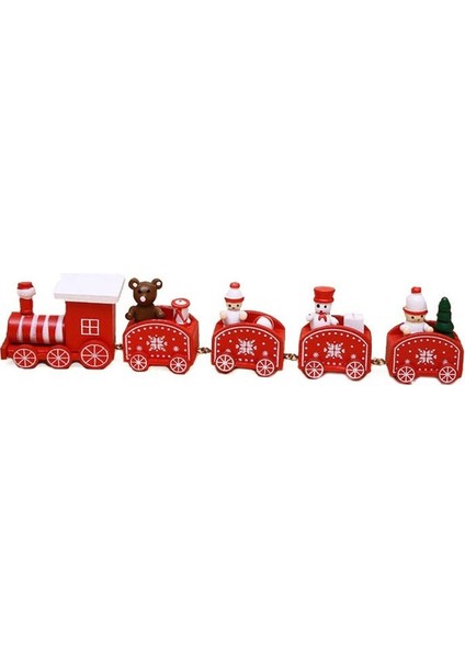 Noel 4 Knot Tren Süsleme Ev Için Natal Navidad Noel Dekoru Yeni Yıl Kırmızı (Yurt Dışından)