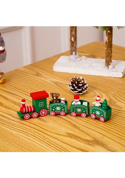 Noel 4 Knot Tren Süsleme Ev Için Natal Navidad Noel Dekoru Yeni Yıl Kırmızı (Yurt Dışından) modelleri