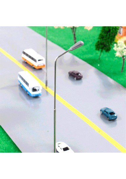 Kum Masa Modeli Sokak Işık Diy Tren Demiryolu Üç Boyutlu Model Kiti Otlak Açık Model Işık 1: 100 110MM (Yurt Dışından) modelleri