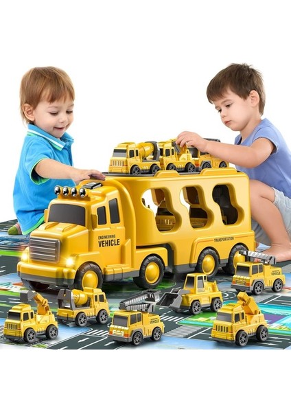 Erkek Çocuk 7'si 1 Arada Oyuncak Araba - Sarı (Yurt Dışından) modelleri