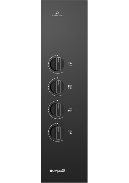 Ocd K 651 Dwys Gazlı Cam Tablalı Ocak Siyah