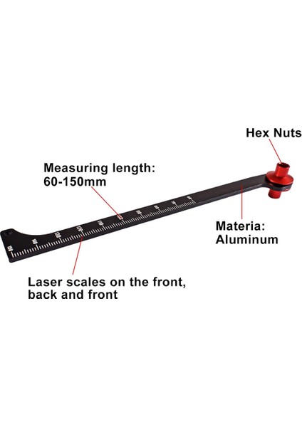 Rc Model Emici Seyahat Göstergesi 60-150MM Off-Road Araç/kamyon Emici Ölçüm Cetveli (Yurt Dışından) modelleri