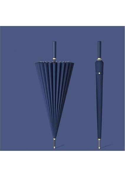 H9 24 Kemikli Uzun Saplı Düz Şemsiye Çift Otomatik Büyük Boy Şiddetli Yağmur Erkek Özel Iş (Yurt Dışından) fiyatları