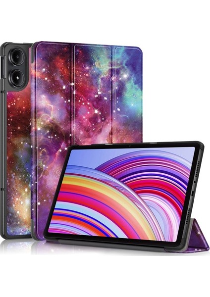 Xiaomi Redmi Pad Pro Için Boyalı Deri Akıllı Kılıf (Yurt Dışından)
