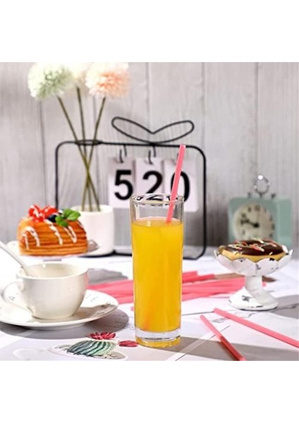 Günü Saman Kalp Şeklinde Pembe Saman Sevimli Içme Kahve Süt Saman Gelin Hediye Düğün Malzemeleri, 100 Adet (Yurt Dışından) fiyatları