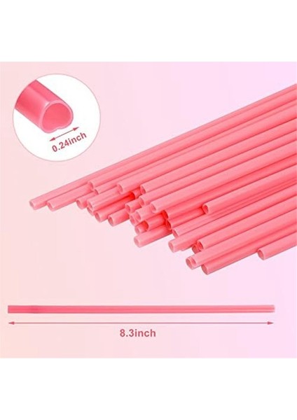 Günü Saman Kalp Şeklinde Pembe Saman Sevimli Içme Kahve Süt Saman Gelin Hediye Düğün Malzemeleri, 100 Adet (Yurt Dışından) modelleri