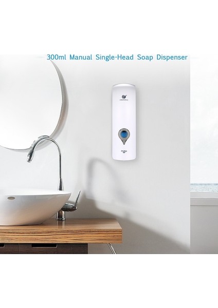 Chuangdian 300 ml Delme Duvara Monte Tek Kafalı Sabunluk (Yurt Dışından) indirimleri