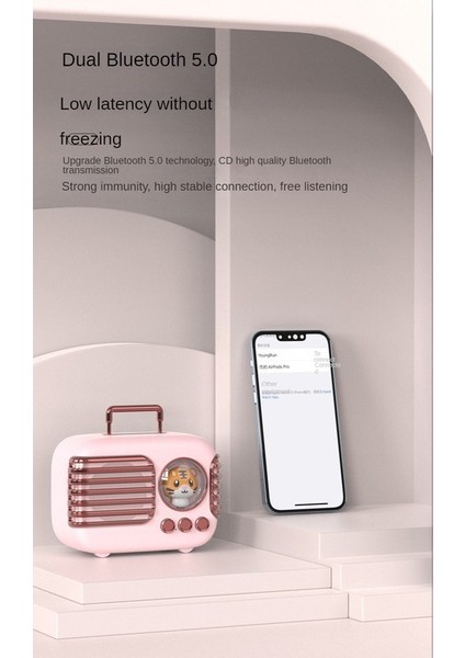 Karikatür Figürlü Bluetooth Hoparlör - Pembe (Yurt Dışından) fırsatları