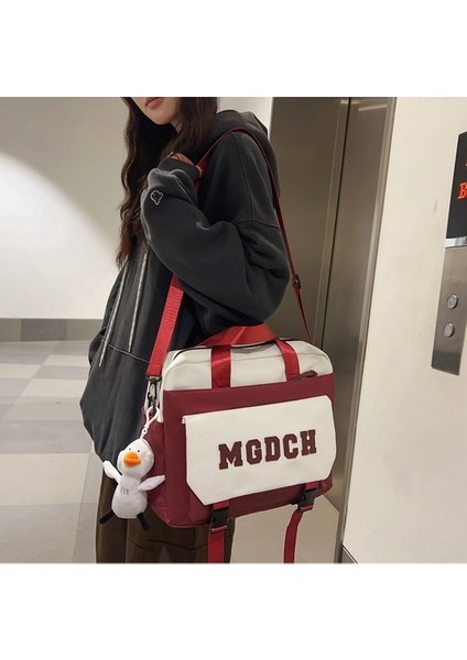 Okul Çantası Kadın Japon Tarzı Ins Tarzı Basit Kampüs Lise Üniversite Öğrencisi Sırt Çantası Ortaokul Öğrencisi Sırt Çantası Büyük Kapasiteli (Yurt Dışından) indirimleri