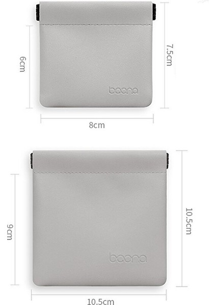 Baona 2 Adet Kulaklık Verileri Kablo Depolama Çantası, Boyut: Küçük Gri (Yurt Dışından) fırsatları
