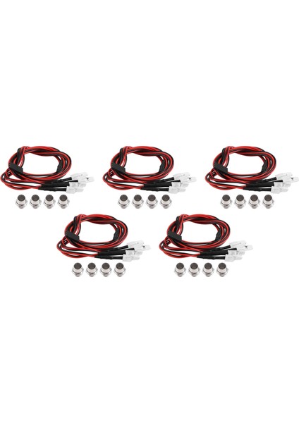 4 Leds Rc LED Işık Kiti 1/10 Rc Otomobil Kamyonu Trawler Rc Modeli Drift Araç Far Far Limit, 5mm, Kırmızı (Yurt Dışından) modelleri