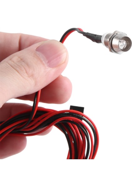 4 Leds Rc LED Işık Kiti 1/10 Rc Otomobil Kamyonu Trawler Rc Modeli Drift Araç Far Far Limit, 5mm, Kırmızı (Yurt Dışından) fırsatları