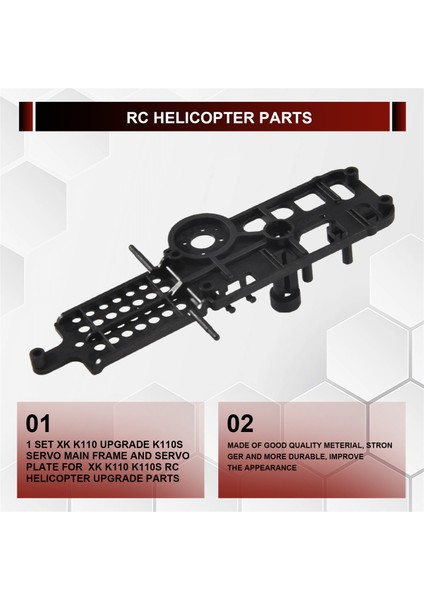 1 Set Xk K110 Yükseltme K110S Servo Ana Çerçevesi ve Servo Plakası Wltoys Xk K110 K110S Rc Helikopter Yükseltme Parçaları (Yurt Dışından) fırsatları