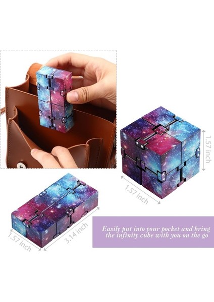Yetişkinler Için 6 Parça Sonsuzluk Küpü Fidget Oyuncak Stres Anksiyete Giderici Için Mini Sonsuzluk Küpü Dehb Olan Kişiler Için Fidget Küp Oyuncak Öldürme Süresi, Yıldızlı Renk, Yı (Yurt Dışından) fiyatları