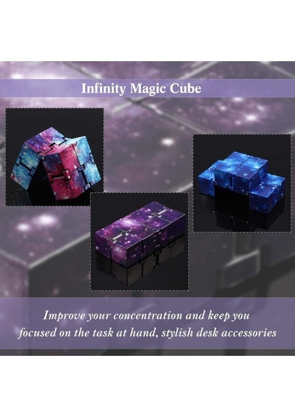 Yetişkinler Için 6 Parça Sonsuzluk Küpü Fidget Oyuncak Stres Anksiyete Giderici Için Mini Sonsuzluk Küpü Dehb Olan Kişiler Için Fidget Küp Oyuncak Öldürme Süresi, Yıldızlı Renk, Yı (Yurt Dışından) fırsatları